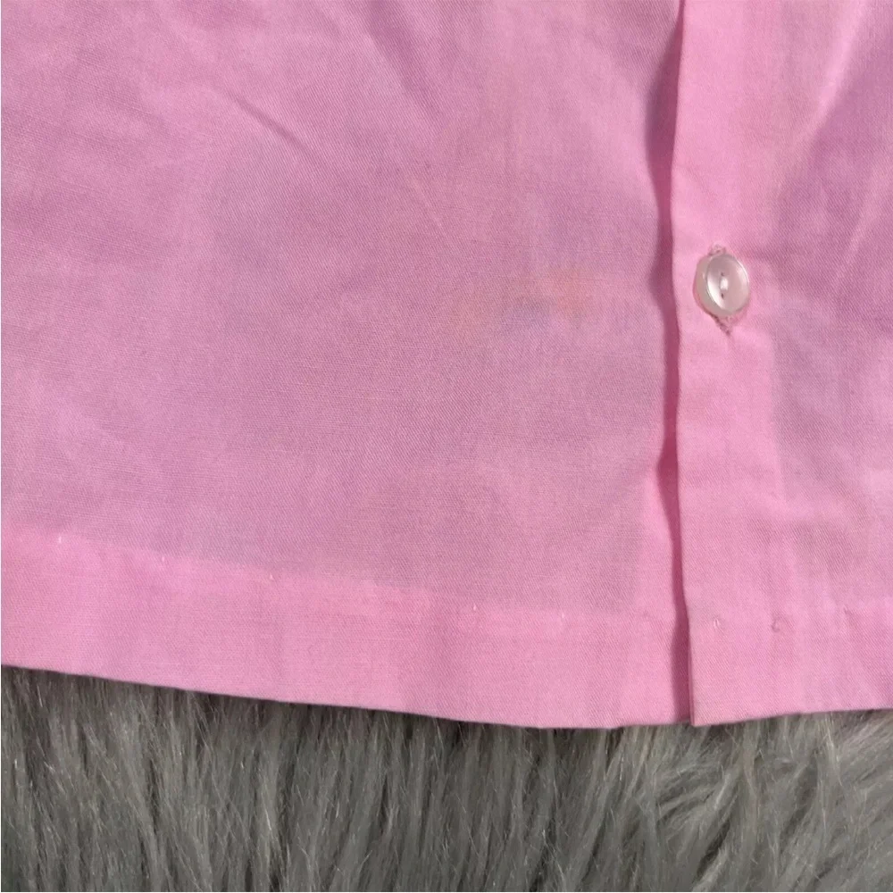 Vintage Mayfair Infants Newborn Baby Dress Pink Striped Ruffle